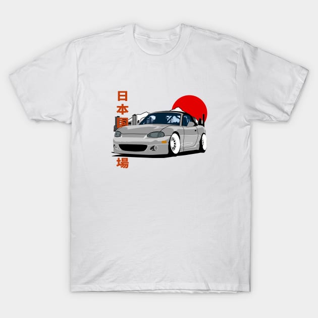 Mazda Miata NB Retro Style T-Shirt by Rebellion Store